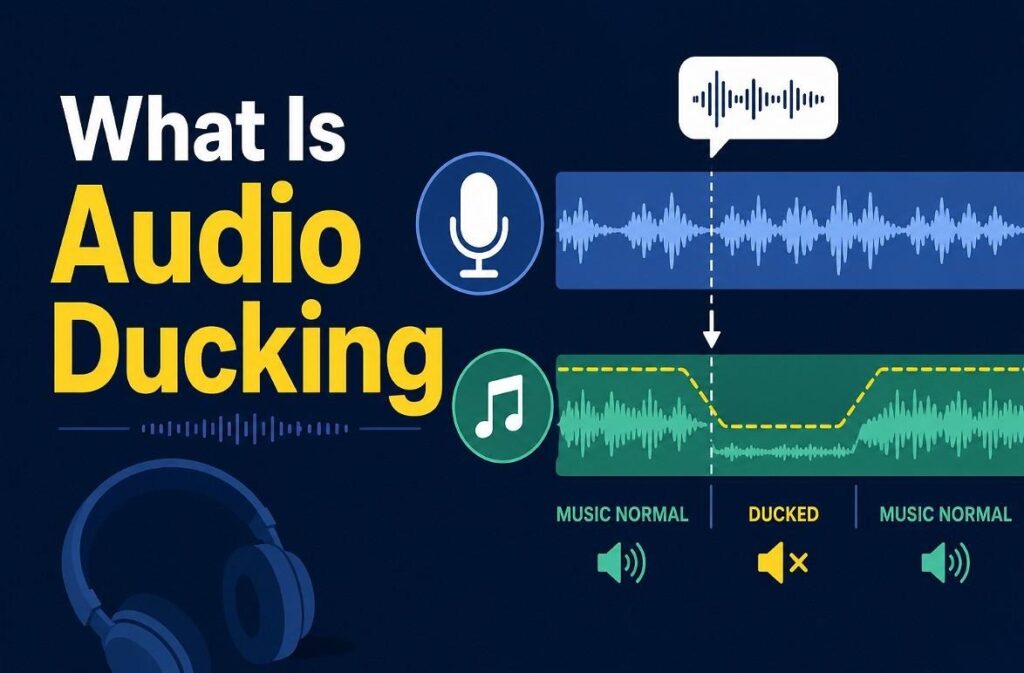 What is audio ducking