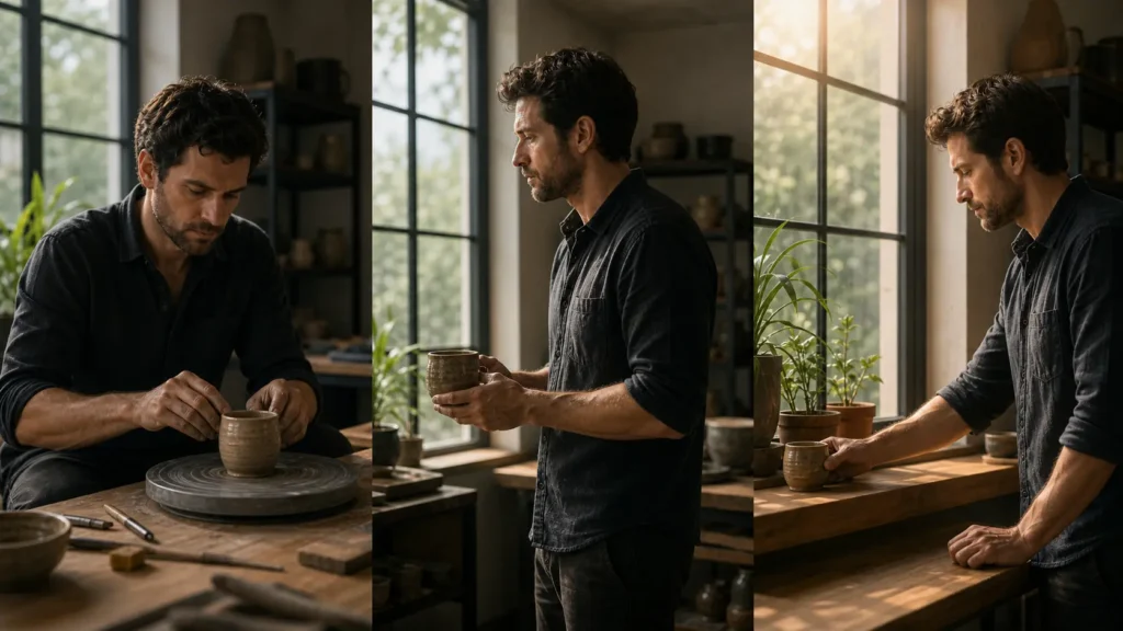 A beginning-development-ending structure helps preserve character and object continuity across the full story.