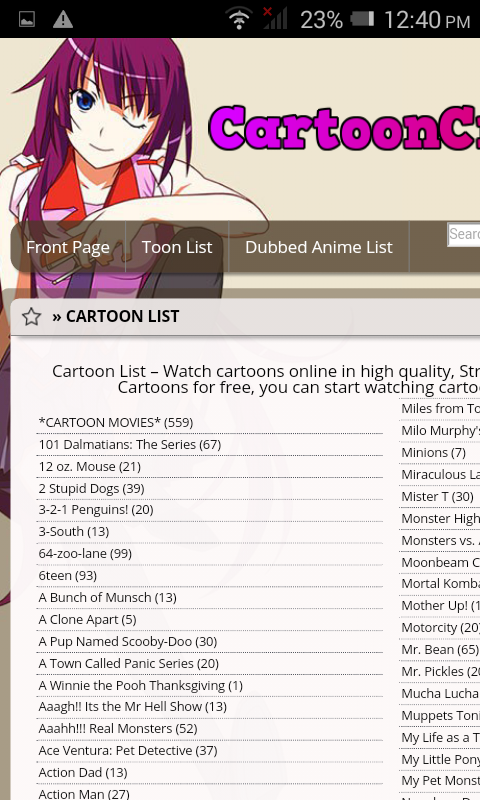 Cartooncrazy Android App - Download Cartooncrazy for free