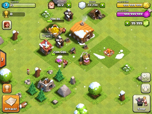 fhx clash of clans bluestacks